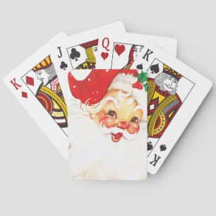 Baraja De Cartas Navidades del Viejo Santa Claus Retro Jolly