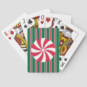 Baraja De Cartas Navidades divertidos y aficionados Peppermint Cand
