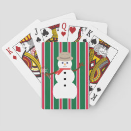Baraja De Cartas Navidades divertidos y entusiastas Detective Snowm