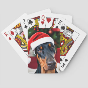Baraja De Cartas Navidades Doberman