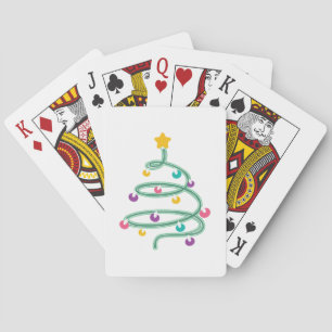 Baraja De Cartas Navidades encienden árbol de navidad