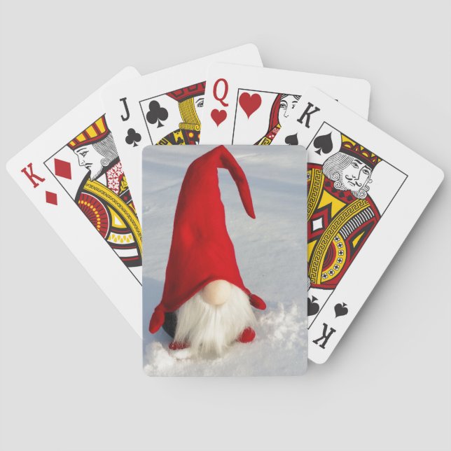 Baraja De Cartas Navidades escandinavos Gnome (Reverso)
