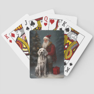 Baraja De Cartas Navidades festivos de Inglaterra con Santa Claus