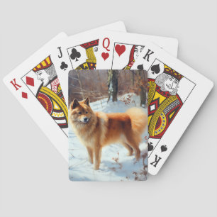 Baraja De Cartas Navidades finlandeses de spitz Let It Snow