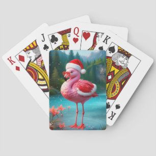 Baraja De Cartas Navidades Flamingo Como Santa Claus-47475