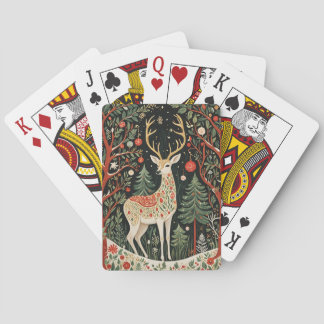 Baraja De Cartas Navidades forestales de medianoche