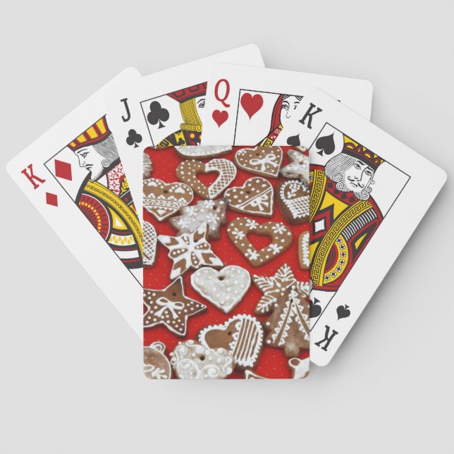 Baraja De Cartas Navidades Gingerbread Cookies (Reverso)