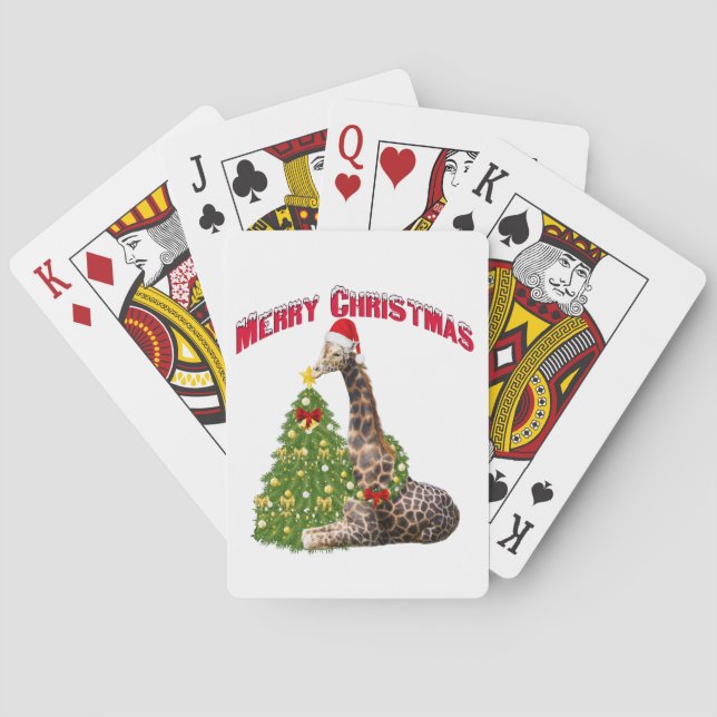 Baraja De Cartas Navidades Giraffe (Reverso)