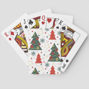 Baraja De Cartas Navidades Gold Twinkle Starry Pines