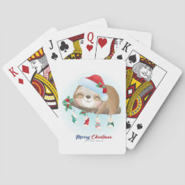 Baraja De Cartas Navidades inteligentes Sloth