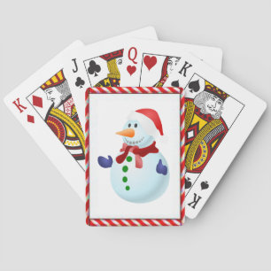 Baraja De Cartas Navidades Jugando La Tarjeta