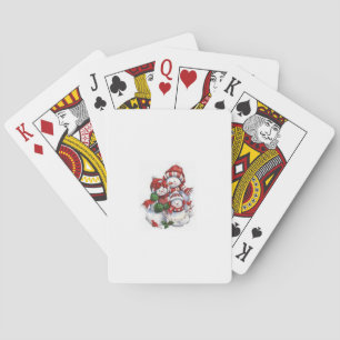 Baraja De Cartas Navidades Jugando La Tarjeta
