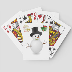 Baraja De Cartas Navidades Jugando La Tarjeta