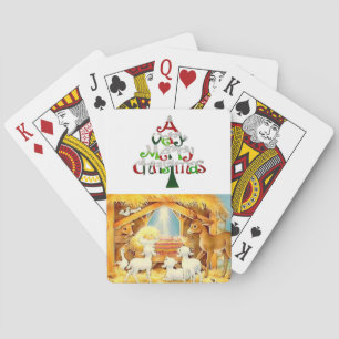 Baraja De Cartas Navidades Jugando La Tarjeta