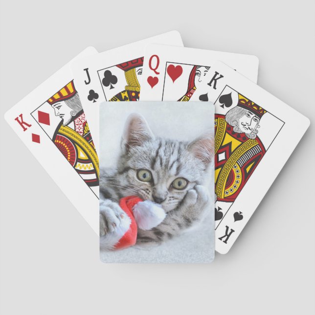 Baraja De Cartas Navidades Kitten (Reverso)
