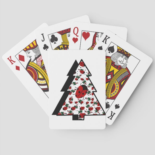 BARAJA DE CARTAS NAVIDADES LADYBUGS (Reverso)