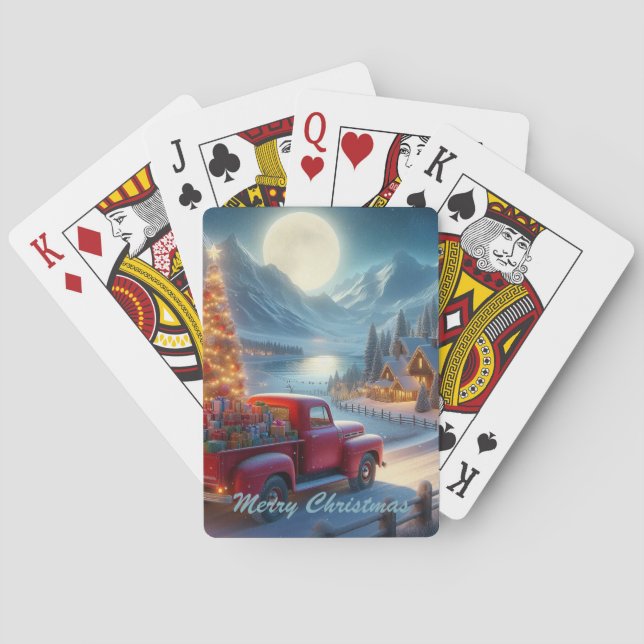 Baraja De Cartas Navidades mágicos hasta entrega (Reverso)