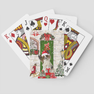 Baraja De Cartas Navidades Papillon Dog