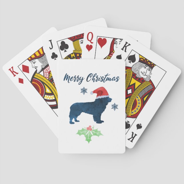 Baraja De Cartas Navidades Perro de Terranova (Reverso)