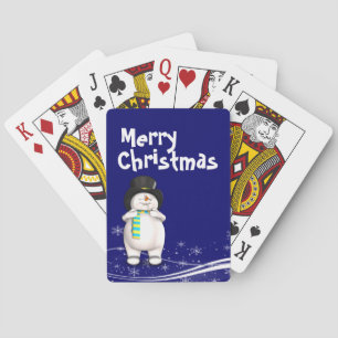 Baraja De Cartas Navidades personalizado Snowman
