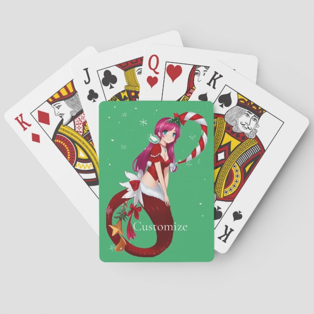 Baraja De Cartas Navidades Pixie Mermaid Thunder_Cove (Reverso)