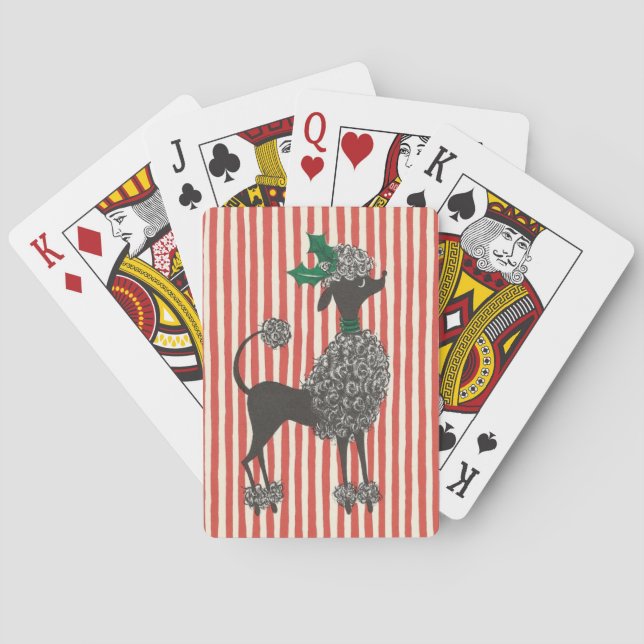 Baraja De Cartas Navidades Poodle (Reverso)
