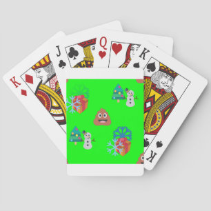 Baraja De Cartas navidades poop emoji