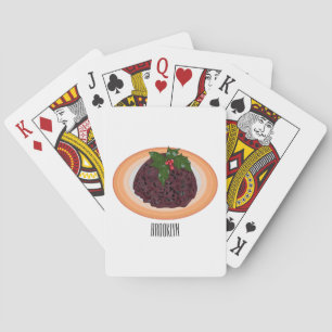 Baraja De Cartas Navidades pudding personalizado ilustracion