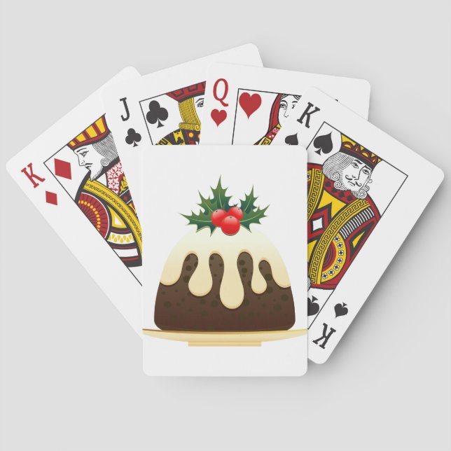 Baraja De Cartas navidades puddings (Reverso)