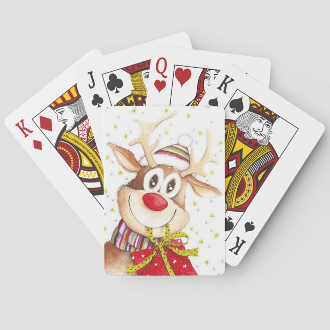Baraja De Cartas Navidades renos (Reverso)