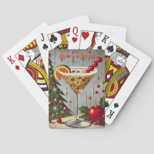 Baraja De Cartas Navidades retro 50 con un dulce dulce dulce