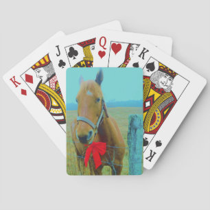 Baraja De Cartas navidades retro Caballo