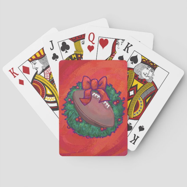 Baraja De Cartas Navidades rojaron el fútbol en rojo (Reverso)