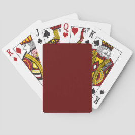 Baraja De Cartas Navidades rojos, sólidos rojos, profundos Rojos, l