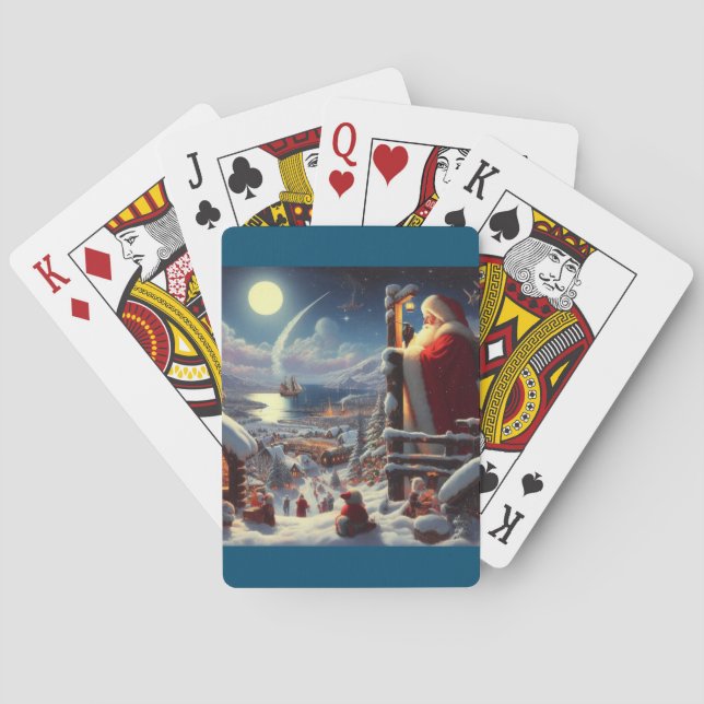 Baraja De Cartas Navidades Santa Claus 5 (Reverso)