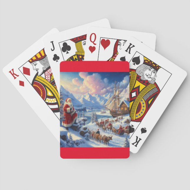 Baraja De Cartas Navidades Santa Claus 6 (Reverso)