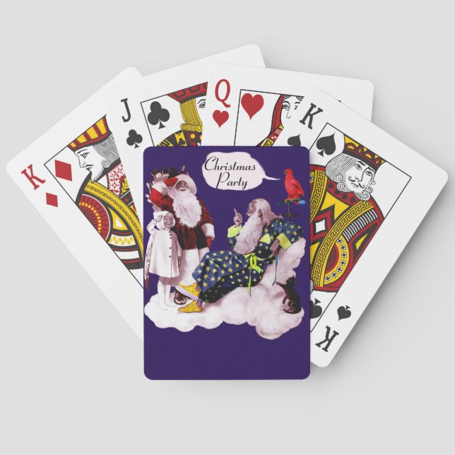 Baraja De Cartas NAVIDADES SANTA CLAUS, PEQUEÑO ANGEL Y MERLIN Fies (Reverso)