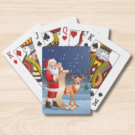 Baraja De Cartas Navidades Santa Claus Y Renos