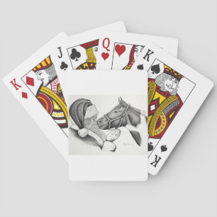 Baraja De Cartas Navidades Santa y Paint Horse