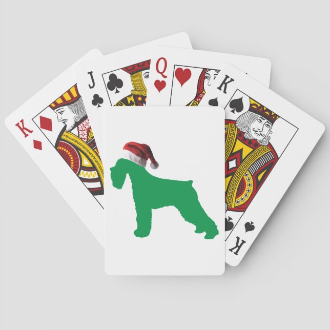Baraja De Cartas Navidades Schnauzer (Reverso)