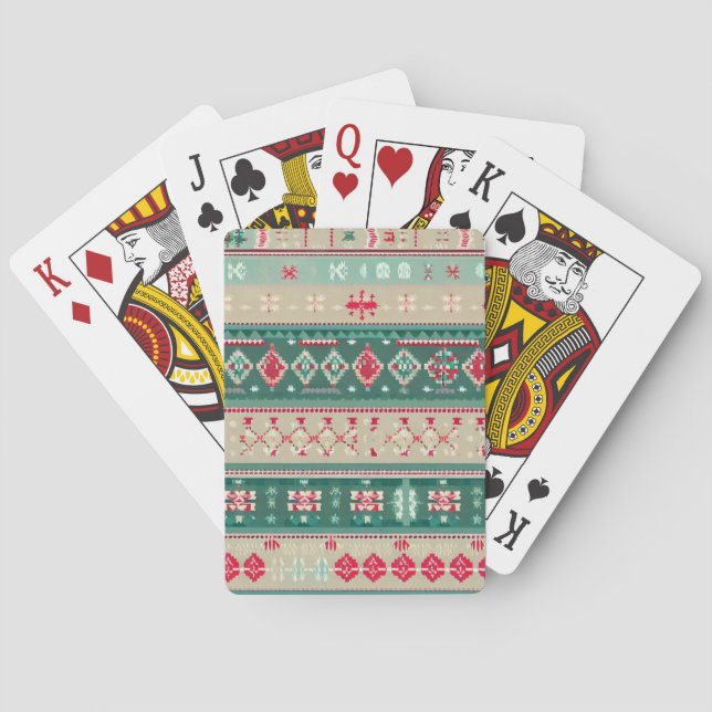 Baraja De Cartas Navidades Suéter Feo (2) (Reverso)