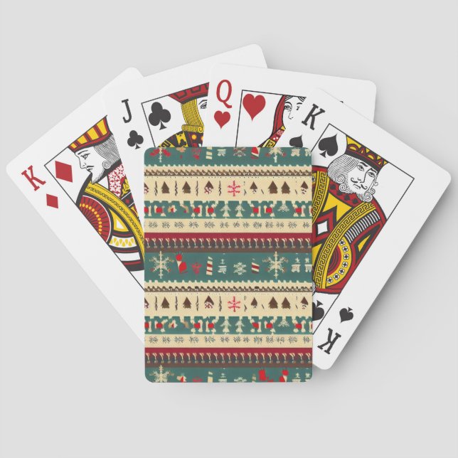 Baraja De Cartas Navidades Suéter Feo (5) (Reverso)
