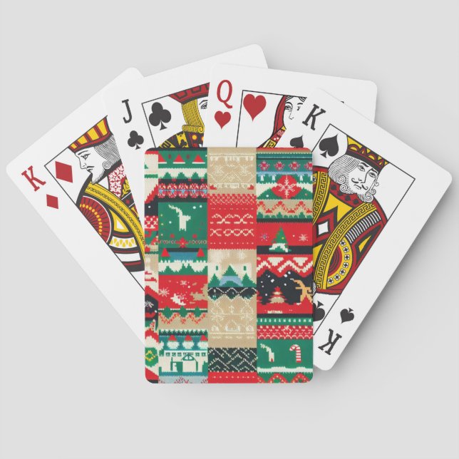 Baraja De Cartas Navidades Suéter Feo (8) (Reverso)