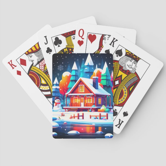 Baraja De Cartas Navidades tranquilos (Reverso)