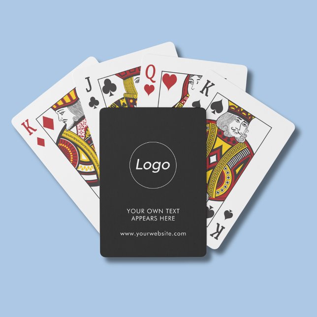 Baraja De Cartas Negocio profesional del logotipo (Personalised business logo company professional playing cards.)