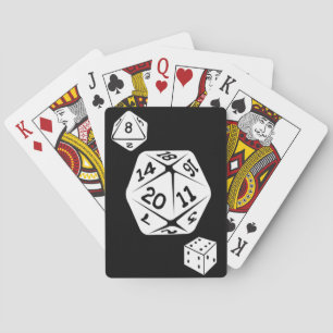 Baraja De Cartas Negro Color Monogramado Nombre Personalizado dados
