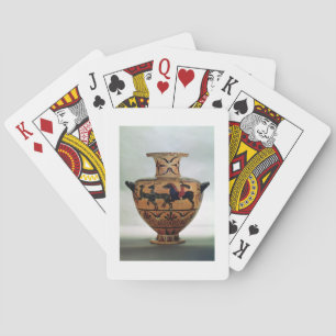Baraja De Cartas Negro-figura Etrusco-Jónica hydria que representa
