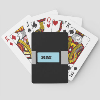 Baraja De Cartas Negro monogramado