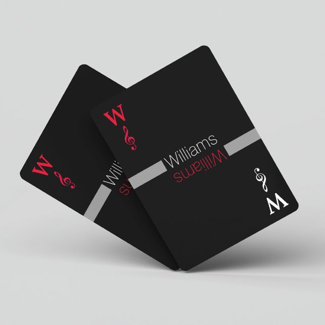 Baraja De Cartas negro personalizado del apellido el | (play the game... for family fun times)
