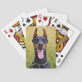 Baraja De Cartas Negro y Tan Doberman Pinscher